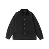 North Boundary Masculina Estilo Americano Marca Tendência 2025 Outono Nova Jaqueta de Trabalho Cor Blocada Gola Reversível Jaqueta Masculina com Múltiplos Bolsos