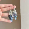 Dançando no Verão ~ Brincos Super Fada Vazados com Borboleta e Franjas para Mulheres, Luxo Acessível, Ganchos de Orelha de Alta Qualidade, Joias de Orelha Personalizadas Exquisite