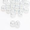 Nuevas cuentas de vidrio liso de 14 mm con agujeros grandes, venta al por mayor, accesorios para el cabello con cuentas, accesorios de boda, material, cuentas de cristal multicolor