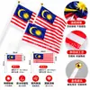 Bandera Malasia de Mano Transfronteriza 15*30cm Bandera de Malasia Decoración Día Nacional de Malasia