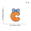 Patches Bordados Coloridos de Desenho Animado com Letras em Inglês para Decoração de Roupas Infantis, Patches de Reparo para Bolsas, Roupas, Sapatos, Chapéus e Patches de Tecido