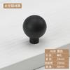 Manija de un solo agujero de aluminio espacial moderna minimalista para cajón, manija de cabeza redonda, plateada, negra, para puerta de armario, zapatero, mueble, manija pequeña