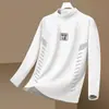 Sudadera con capucha casual de moda versátil para hombre Otoño/Invierno, Camiseta, Manga Larga de Cuello Alto, Prenda Base