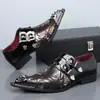 Sapatos Casuais Masculinos de Couro Slip-On Tendência Estilo Britânico com Biqueira de Aço Populares da Amazon para Compras Internacionais 25927
