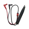 Cabos de Teste para Multímetro de Instrumento, Garras Jacaré, Fios de Teste Experimentais, Conectores Banana CC, Cabos de Conexão de Energia, Clips para Capacitor de 4mm