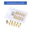 Mini moagem elétrica micro conjunto de broca elétrica acessórios de cabeça de moagem sanduíche de cobre 10 pc sanduíche de cobre M8 porca