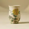Taza de Té de Cerámica Firestone Red Mountain Pomegranate del Fabricante, Taza Individual, Juego de Té Kung Fu, Taza de Cata, Taza de Aroma, Tazón de Té
