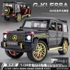 Rosa 1:24 Mercedes-Benz G63 modelo de aleación coche grande todoterreno Red Social transmisión en vivo con adornos de coche de juguete