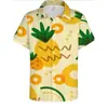 Camisa hawaiana casual de manga corta para hombre, retro, floral, con estampado digital 3D, superventas de verano transfronterizo
