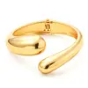 Pulseras Populares Transfronterizas Europeas y Americanas Ins Normcore Pulseras con Patrón de Onda Asimétrico Pulseras Metálicas Brillantes Joyería para Mujer