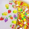 Decorações Populares Realistas Coloridas para Nail Art de Frutas Versáteis Acessórios de Verão Frutados Gelo-Transparente Enfeites de Resina