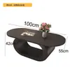 Mesa de Café de Piedra Sinterizada de Lujo Ligero Italiano para Apartamentos Pequeños Diseño de Sala de Estar en Casa Mesa de Café Estilo Nuevo 2025 Sensación de Alta Gama Moderna