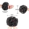 Comércio exterior transfronteiriço Tendência europeia e americana Anel de cabelo cacheado de seda de alta temperatura Cabeça de bola Elástico Pacote de cabelo natural fofo Pacote de cabelo cacheado