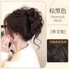 Moño Peluca Liga para el Cabello Peluca Bigote de Dragón Moño Cabello Humano Imitación Moño Horquilla Estilo Antiguo