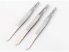 Pinzas de acero inoxidable de fábrica para pestañas 1.0 líneas horizontales recorte de cejas boca oblicua clip vibratorio pinzas para injerto de pestañas al por mayor