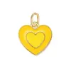 Accesorios Transfronterizos para Pulseras y Collares DIY, Colgantes de Corazón, Amuletos de Hilo, Colgantes Hechos a Mano de Flores, Materiales para Colgar en Bolsas