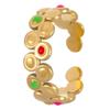 Europa y Estados Unidos anillo de gota de joyería transfronteriza amor cruz hojas tejidas flor anillo de acero inoxidable femenino sensación de alta gama