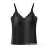 Camisola térmica de seda de amoreira e caxemira para outono e inverno para mulheres, sem costura, com bojos embutidos, adequada para usar como camada externa ou como camada interna