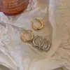 Brincos Argola Lisos Versáteis de Prata Esterlina S925 para Mulheres 2026 Novo Estilo Popular Argolas Simples de Alta Qualidade Acessórios de Orelha