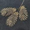 Direto da fábrica de ouro simulação flor de ouro eucalipto ginkgo folha ano novo barril de sorte madeira hortênsia simulação flor de ano novo