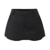 Estación Europea 2025 Otoño/Invierno Nuevos Pantalones de Campana Adelgazantes de Cintura Alta Pantalones Falda Casual para Mujer Shorts de Pierna Ancha Anti-Exposición