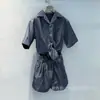Mono de mezclilla PD Triangle "Shenzhen Nanyou", juvenil y versátil, estilo old money, nuevo estilo de ropa de trabajo transfronteriza para otoño e invierno