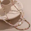 Europa e Estados Unidos novo colar com contas nicho colar colar de pérolas corrente simples para a clavícula colar de temperamento da moda atacado mulheres