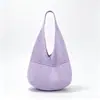 Nova Bolsa de Palha Grande Capacidade para Verão, Bolsa de Praia Tecida, Bolsa de Praia de Tricô com Flores, Bolsa Tote Elegante de Ombro Único para o Dia a Dia