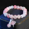Nuevo Estilo Vidriado Translúcido Nube Propicia Forma de Diamante Ruyi Cuentas con Agujero Pasante Pulsera DIY Pasador Colgante Colgante para Joyería Venta al por Mayor