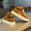 Otoño e Invierno zapatillas altas de suela blanda para hombre nuevo calzado casual de moda para hombre zapatillas aumentadas antideslizantes que combinan con todo zapatos de hombre