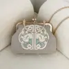 Nova bolsa estilo chinês bordada estilo nacional, novo modelo verão 2026, elegante, moderna, versátil, estilosa, de ombro único, transversal, bolsa de mão
