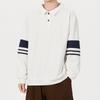 Primavera y Otoño Nueva Moda Parcheado con Inserción de Color Suelto Solapa Superior para Jóvenes de alta calidad Casual Combinable Camisa Polo para Hombre