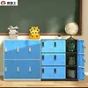 Estante de aço, armário de armazenamento para sala de aula, armário escolar, armário de armazenamento para jardim de infância, colorido, com fechadura e fecho magnético