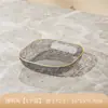 Plato de Frutas para Sala de Estar en Casa, Exhibidor Transparente de Plástico con Patrón de Ondas de Agua para Snacks, Plato para Frutas Secas y Dulces, Bol para Frutas, Plato de Alto Valor