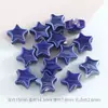 Cuentas Cerámicas de Estrella Chapadas en Dorado Joyería Sencilla Cuentas Perforadas de Estrella de Cinco Puntas Cuerda para el Cabello Accesorios DIY Pulsera de Cuentas de Porcelana Accesorios