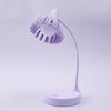 Lâmpada de mesa LED dobrável em formato de flor simples lâmpada de cabeceira de quarto de estudo lâmpada de mesa para escrita de alunos do ensino fundamental dormitório toque de três marchas