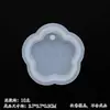 Molde de Pingente Molde de Etiqueta Osso de Cachorro Material para Artesanato DIY Cristal Epóxi com Furo Etiqueta para Pendurar Chaveiro Silicone