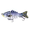 Isca Artificial Luya 10cm Plástico Isca Rígida 15.5g Multisseção Peixe 7 Seções Isca Biônica Luya Isca Falsa Isca de Pesca Atacado