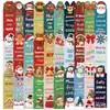 30 Marcapáginas Navideños, Tarjetas de Papel Creativas, Marcapáginas de Lectura, Carpetas Plegables Esenciales para Estudiantes con Estilo