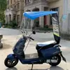 Toldo para Veículo Elétrico, Guarda-sol para Motocicleta, Guarda-chuva, Proteção Solar para Veículo a Bateria, Proteção contra Chuva, Para-brisa, Toldo Estendido em Forma de 7