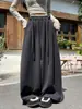 Bufanda Estilo Americano Pantalones de Pierna Ancha para Mujer Otoño/Invierno 2026 Nuevo Estilo Fajas Cintura Alta Adelgazantes Holgados Rectos Pantalones Casuales