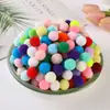 Pompons de cores mistas, materiais de artesanato criativo DIY para jardim de infância infantil, pompons pequenos coloridos, bolas de pelúcia de alta elasticidade para decoração