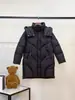 Calidad Europea de Alta Gama marca m Estilo Mismo que Tiktok Longitud Media 90% Plumón de Ganso Blanco Chaqueta de Plumón Holgada para Mujer