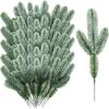 Amazon Transfronterizo Árbol de Navidad Decoración Navideña Flor Simulación Ramo Recortes Copo de Nieve Baya Ramas de Cedro Trigémino Flor