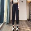 Pantalones Harem de Cintura Alta para Mujer 2026 Nuevo Primavera y Verano Hielo Seda Secado Rápido Tallas Grandes Acortados Cigarrillo Zanahoria