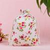 Bolsas de Algodón y Lino Estampadas con Cordón para Guardar Joyería y Collares, Bolsas Vacías de Artemisa para el Festival del Bote del Dragón para Joyería