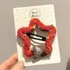 Acessórios de Cabelo de Natal Estilo Floresta Presépio Grampo de Cabelo Orelhas de Galho Fofas para Crianças Acessórios de Tiara Pequenos Grampos Acessórios de Cabelo