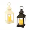 Lanterna Estilo Retrô Transfronteiriça Lâmpada Eletrônica LED Vela Candelabro Lanterna Vento Grande Lanterna Pequena Decoração de Natal Halloween Feriado