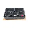 Caja de Fieltro Negra, Caja de Almacenamiento con Cajón de Fieltro de Color Integrado Prensado en Frío, Caja de Exhibición de Escritorio