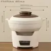 Olla de Barro para Cocina de Aceite con Base de Barro, Estufa de Carbón, Olla Caliente y Estufa Integradas, Estufa de Aceite Ecológica para Uso Comercial